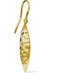 Jennifer Meyer Hammered 18 Karat Gold Earrings