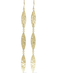 Jennifer Meyer Hammered 18 Karat Gold Earrings