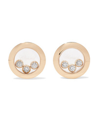 Chopard Happy Diamonds 18 Karat Gold Diamond Earrings