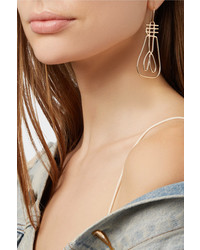 Alison Lou Hasbro Electricity 14 Karat Gold Earrings One Size