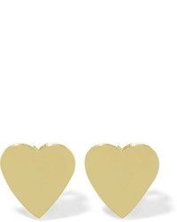 Jennifer Meyer Heart 18 Karat Gold Earrings