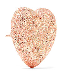 Carolina Bucci Heart Button 18 Karat Gold Earrings