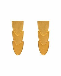 Stephanie Kantis Heraldry Row 24k Gold Plated Bronze Earrings