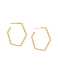 Rachel Jackson Hexagon Hoop Earrings