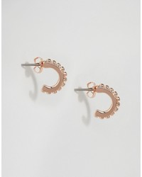 Pieces Hilli Rose Gold Plated Hoop Earrings