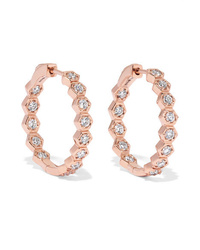 Anita Ko Honeycomb 18 Karat Gold Diamond Earrings