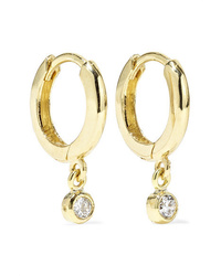 Jennifer Meyer Huggies 18 Karat Gold Diamond Earrings