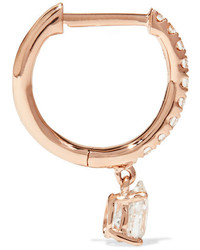 Anita Ko Huggy 18 Karat Rose Gold Diamond Earring One Size