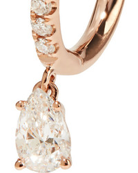 Anita Ko Huggy 18 Karat Rose Gold Diamond Earring One Size