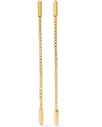 Eddie Borgo Idle Line Gold Plated Earrings One Size