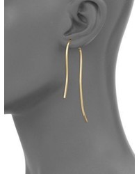 Paige Novick Infinity Sculptural 18k Yellow Gold Two Part Single Cuved Earring