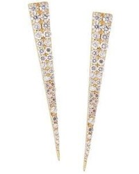 Lana Jewelry Expose Spike Diamond 14k Yellow Gold Stud Earrings