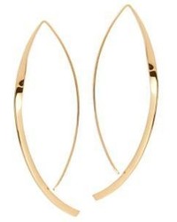 Lana Jewelry Nude Small Twist Arch 14k Yellow Gold Hoop Earrings