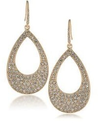 ABS by Allen Schwartz Jewelry Prom Queen Open Teardrop Pave Earrings