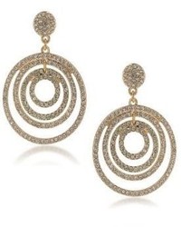 ABS by Allen Schwartz Jewelry Prom Queen Orbital Pave Earrings