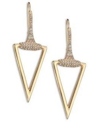 ABS by Allen Schwartz Jewelry Rebel Soul 12k Goldplated Triangle Drop Earrings