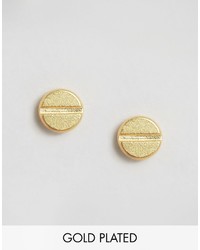 Pieces Julie Sandlau Gold Plated Jue Stud Earrings