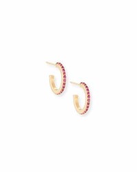 Lana Girl By Lana Jewelry Girls Pink Sapphire Huggie Hoop Earrings
