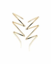 Lana Large 14k Gold Bolt Stud Earrings