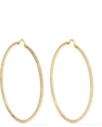 Carolina Bucci Large 18 Karat Gold Hoop Earrings One Size