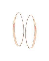 Lana Large Narrow Gloss Magic Hoop Earrings In 14k Rose Gold