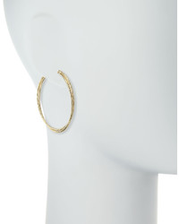 Lydell NYC Large Twisted Hoop Earrings Golden