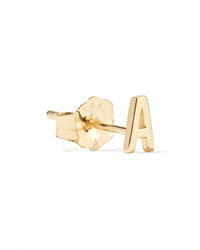 Alison Lou Letter 14 Karat Gold Earring