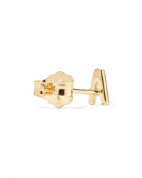 Alison Lou Letter 14 Karat Gold Earring