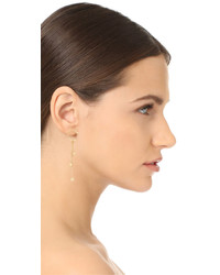 Rebecca Minkoff Linear Triple Drop Sphere Earrings