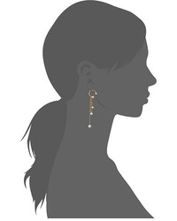 Rebecca Minkoff Linear Triple Drop Sphere Earrings Earring