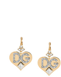 Dolce & Gabbana Logo Heart Earrings