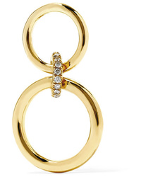 Gaelle Khouri Logos 18 Karat Gold Diamond Earring