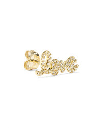 Sydney Evan Love 14 Karat Gold Diamond Earring
