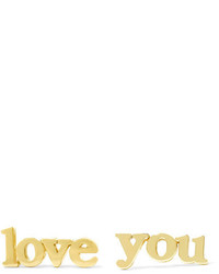 Jennifer Meyer Love You 18 Karat Gold Earrings