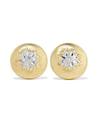 Buccellati Macri 18 Karat Gold Diamond Earrings