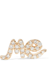 Alison Lou Me 14 Karat Gold Diamond Earring One Size