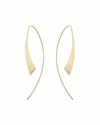 Lana Medium Gloss Thread Through Hoop Earrings