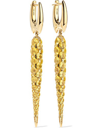 Boghossian Merveilles Icicle 18 Karat Gold Sapphire Earrings