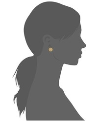 Tory Burch Milgrain Logo Stud Earrings Earring