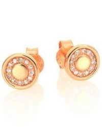 Astley Clarke Mini Cosmos Diamond 14k Rose Gold Stud Earrings