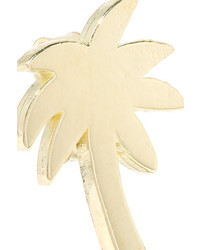 Jennifer Meyer Mini Palm Tree 18 Karat Gold Earrings One Size