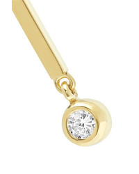Jennifer Meyer Mini Stick 18 Karat Gold Diamond Earrings