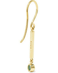 Jennifer Meyer Mini Stick 18 Karat Gold Turquoise Earrings