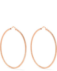 Carolina Bucci Mirador 18 Karat Rose Gold Hoop Earrings