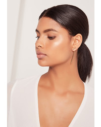 Missguided Drop Detail Earrings Gold