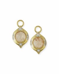Jude Frances Moroccan 18k Morganite Earring Charms With Diamonds