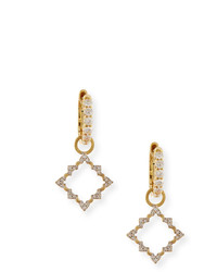 Jude Frances Moroccan Open Earrings Charms With Diamonds