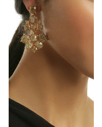 Kate Spade New York Accessories Gold Glitter Chandelier Earrings