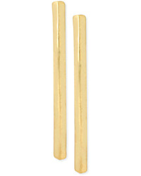 Kenneth Cole New York Gold Tone Curved Stick Linear Earrings