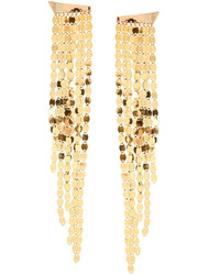 Lana Nude Fringe Earrings In 14k Yellow Gold